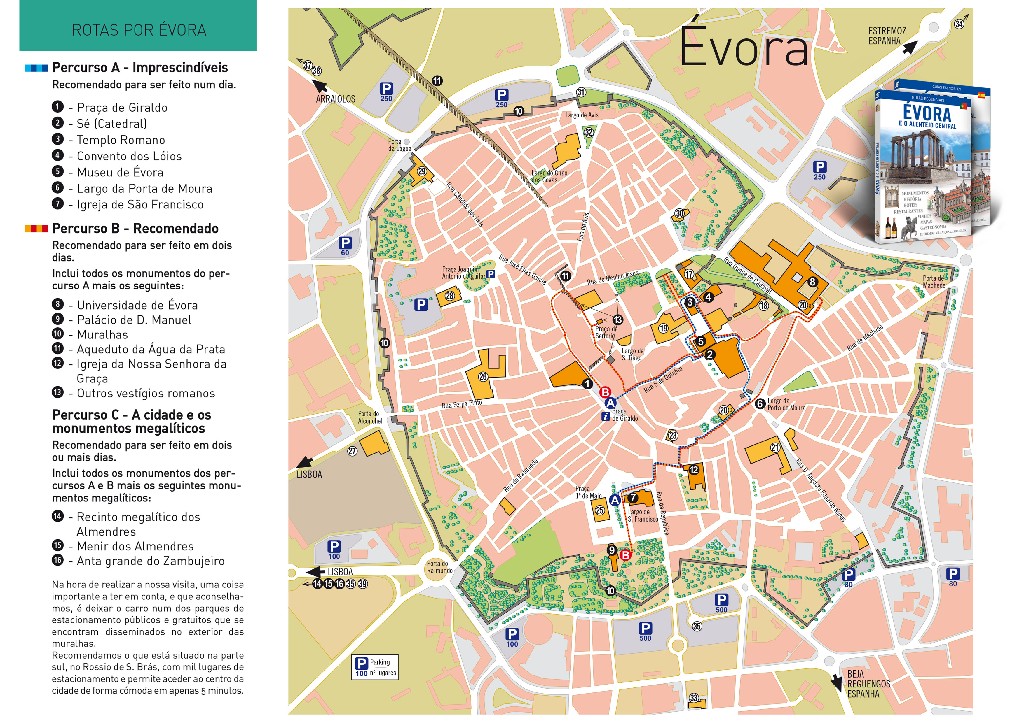 Portugal - Mapa turístico PDF - atrações turísticas, O que ver? Guia.